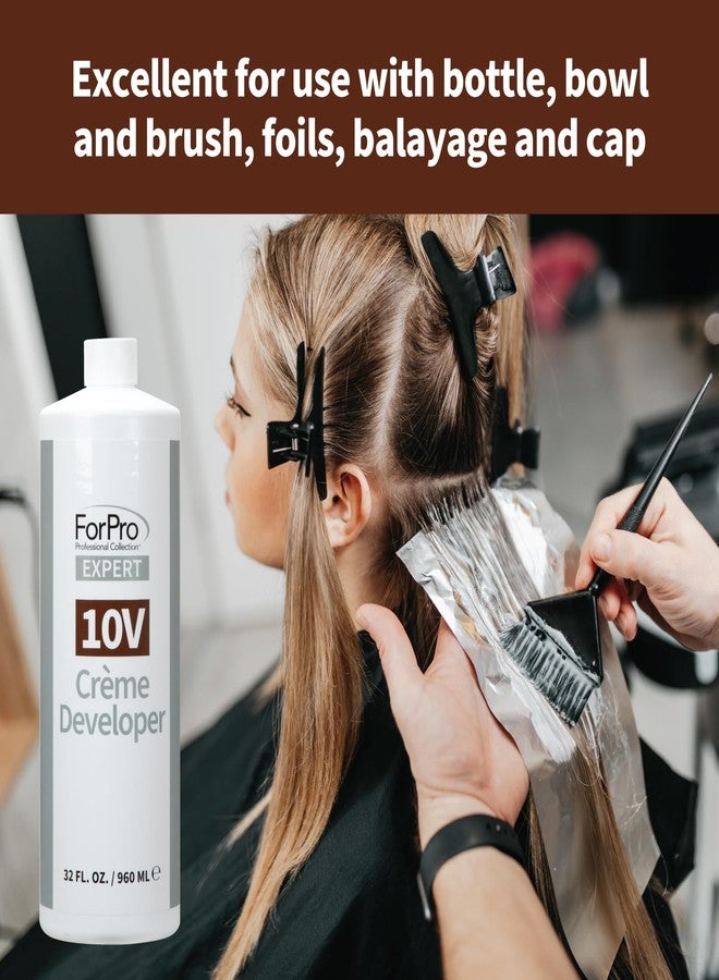 ForPro Professional Collection ForPro Expert 10 Volume Crème Developer for Hair Lightening, Gray Coverage & Color Deposit with Minimum Lift, 32 Fl Oz - Image 5